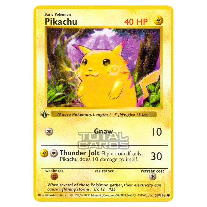 Pokemon - Base Set - Pikachu - 58/102 Pokemon - Base Set - Pikachu - 58/102