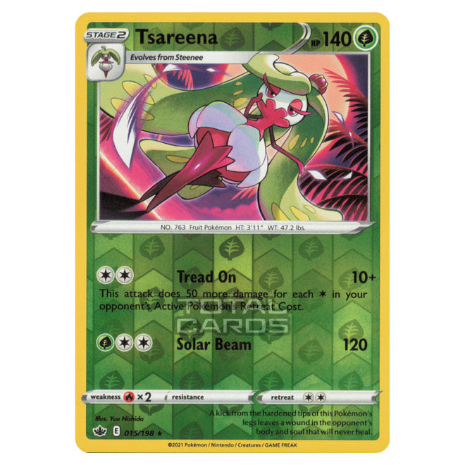 Pokemon - Sword & Shield - Chilling Reign - Tsareena - 015/198 - (Reve Pokemon - Sword & Shield - Chilling Reign - Tsareena - 015/198 - (Reve