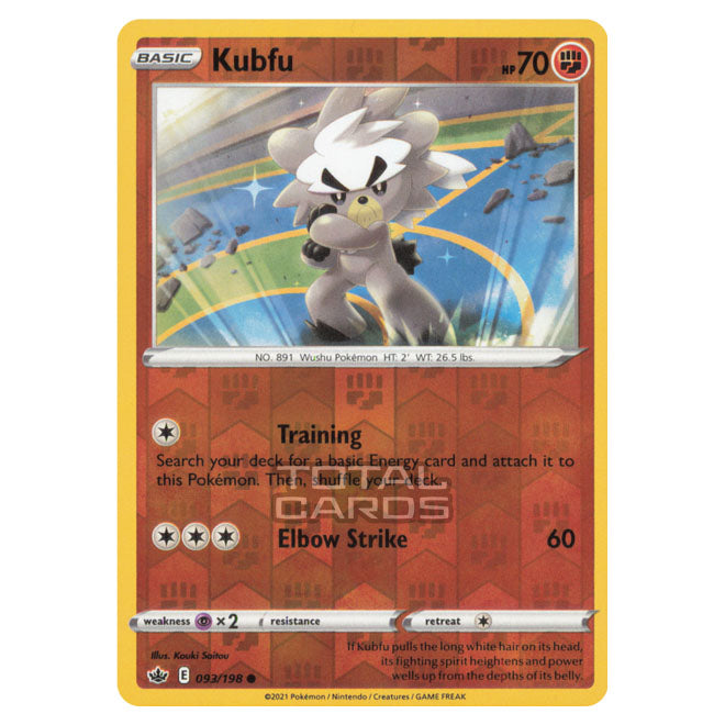 kubfu pokemon cards Pokemon - Sword & Shield - Chilling Reign - Kubfu - 093/198