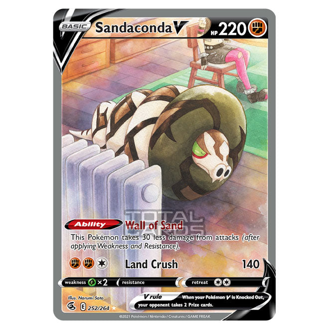 sandaconda pokemon card value stage 1 Pokemon - Sword & Shield - Fusion Strike - Sandaconda V