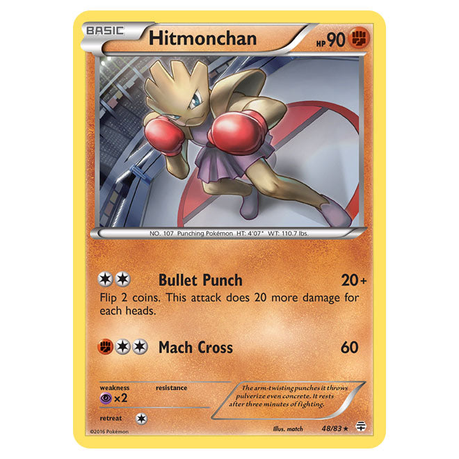 Pokemon - XY - Generations - Hitmonchan - 48/115 Pokemon - XY - Generations - Hitmonchan - 48/115