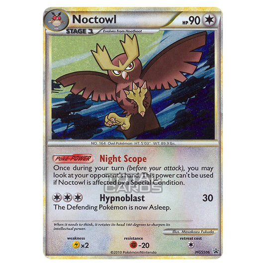 Pokemon - HeartGold & SoulSilver - HGSS Black Star Promos - Noctowl - HGSS06