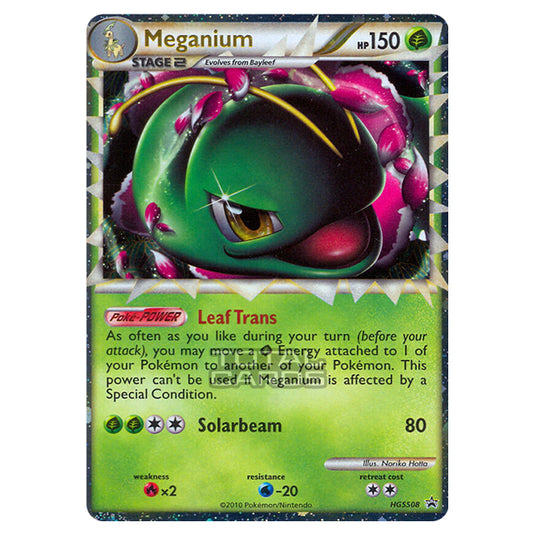 Pokemon - HeartGold & SoulSilver - HGSS Black Star Promos - Meganium - HGSS08