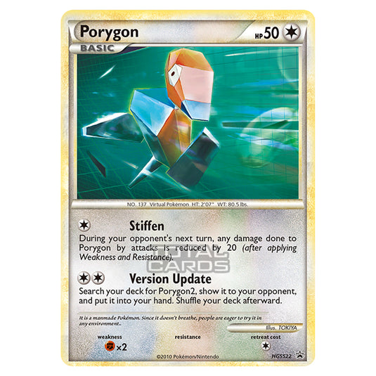 Pokemon - HeartGold & SoulSilver - HGSS Black Star Promos - Porygon - HGSS22