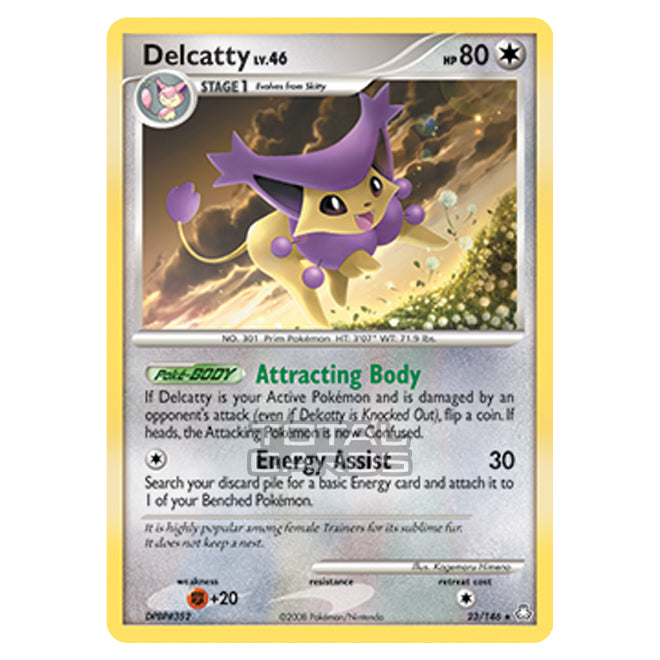 Pokemon - Diamond & Pearl - Legends Awakened - Delcatty - 023/146 Pokemon - Diamond & Pearl - Legends Awakened - Delcatty - 023/146