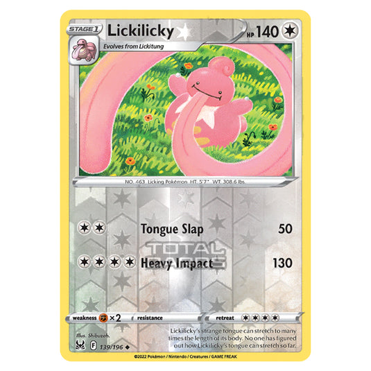 Pokemon - Sword & Shield - Lost Origin - Lickilicky - 139/196 - (Reverse Holo)