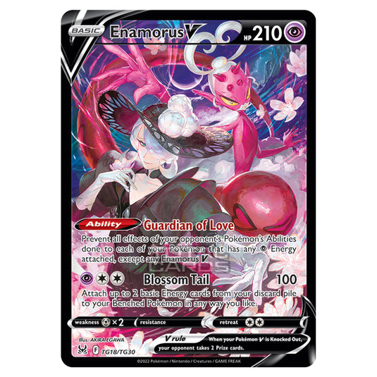 Pokemon - Sword & Shield - Lost Origin Trainer Gallery - Enamorus V - TG18/30
