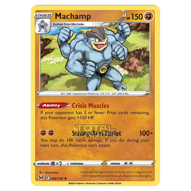 Pokemon - Sword & Shield - Lost Origin - Machamp - 88/196 Pokemon - Sword & Shield - Lost Origin - Machamp - 88/196
