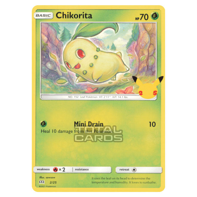 Pokemon - McDonalds - 25th Anniversary Collection - Chikorita