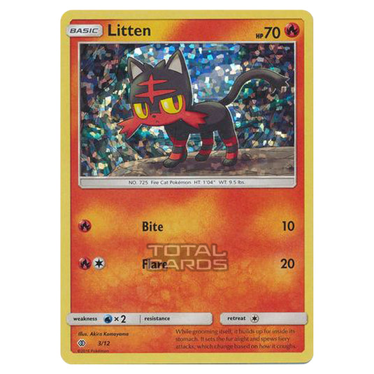 Pokemon - Other - McDonald's Collection 2017 - Litten - 3/12