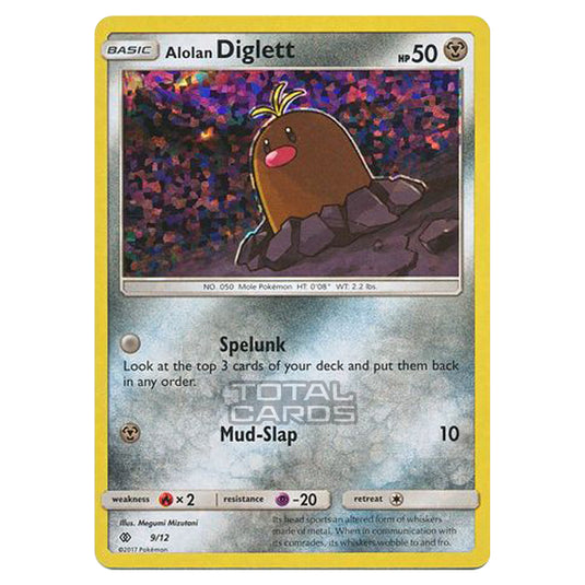 Pokemon - Other - McDonald's Collection 2017 - Alolan Diglett - 9/12