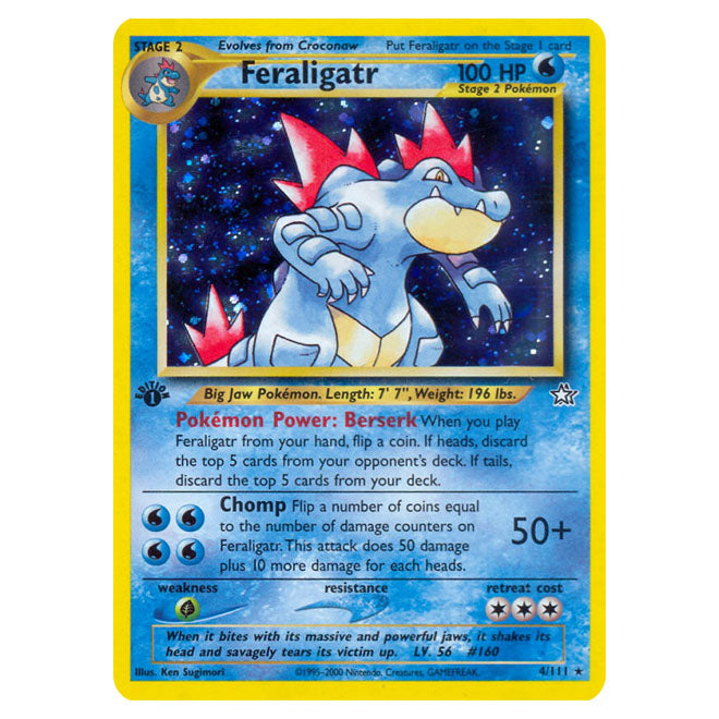 Pokemon - Neo - Neo Genesis - Feraligatr - 4/111 Pokemon - Neo - Neo Genesis - Feraligatr - 4/111