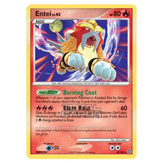 Pokemon - Diamond & Pearl - Secret Wonders - Entei - 004/132