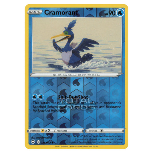 Pokemon - Sword & Shield - Shining Fates - Cramorant - 028/72 - (Reverse Holo)