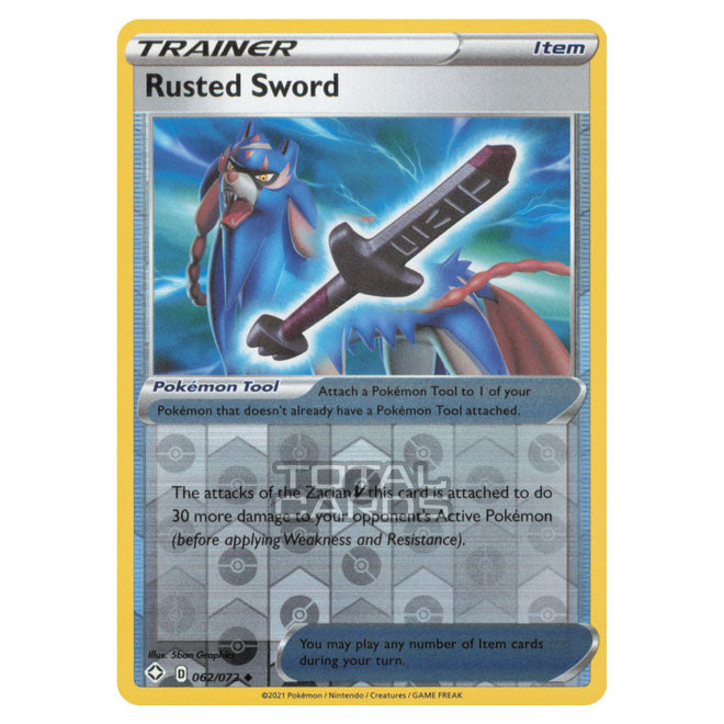 rusted sword pokemon card value Rusted Sword Reverse - Shining Fates Pokmon card 062/072