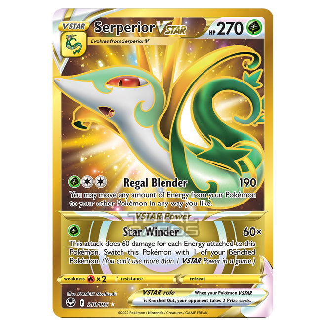 serperior vstar pokemon card price Pokemon - Sword & Shield - Silver Tempest - Serperior VSTAR