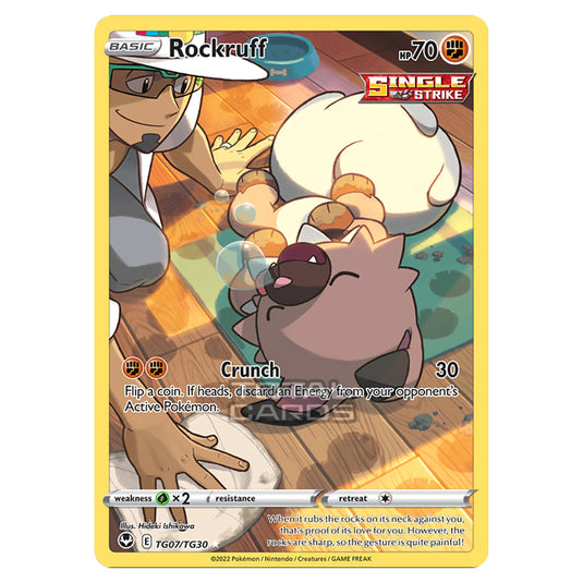 Pokemon - Sword & Shield - Silver Tempest Trainer Gallery - Rockruff - TG07/30