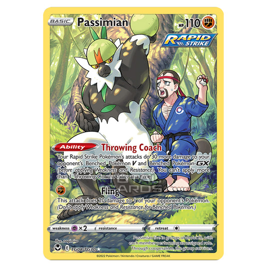 Pokemon - Sword & Shield - Silver Tempest Trainer Gallery - Passimian - TG08/30