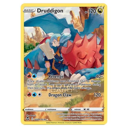Pokemon - Sword & Shield - Silver Tempest Trainer Gallery - Druddigon - TG09/30