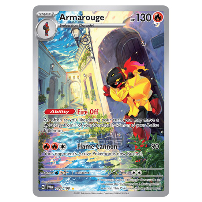 pokemon set with 203 cards Pokemon - Scarlet & Violet - Base Set - Armarouge