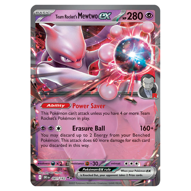 Pokemon - Scarlet & Violet - Destined Rivals - Team Rocket's Mewtwo ex Pokemon - Scarlet & Violet - Destined Rivals - Team Rocket's Mewtwo ex