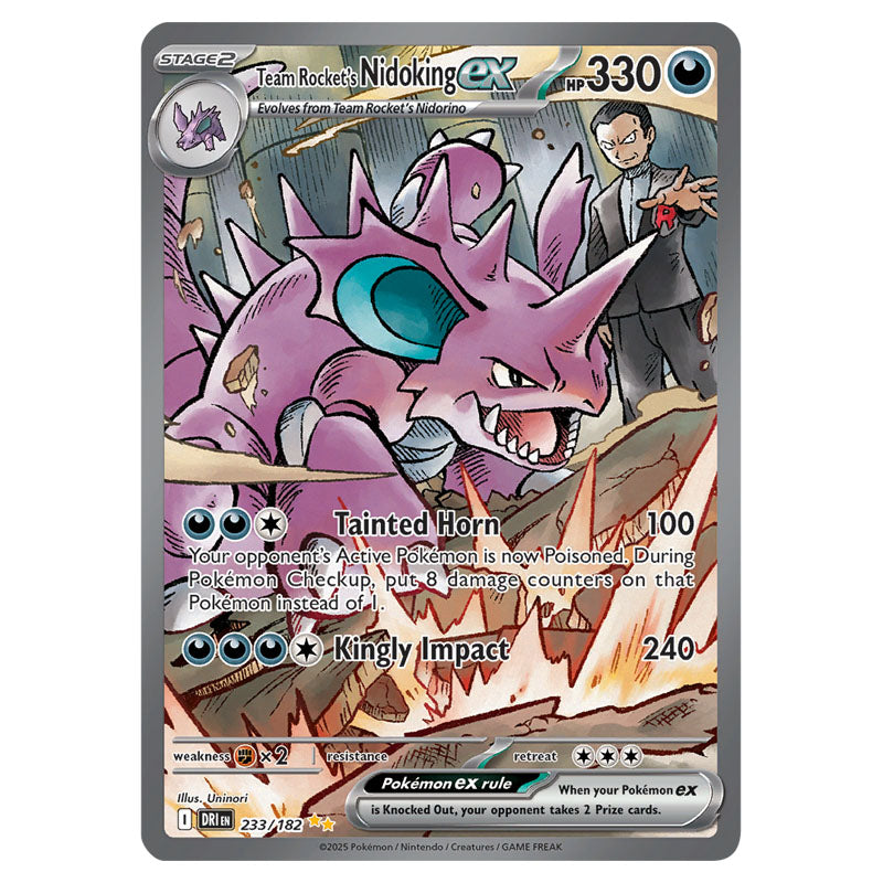 Pokemon - Scarlet & Violet - Destined Rivals - Team Rocket's Nidoking Pokemon - Scarlet & Violet - Destined Rivals - Team Rocket's Nidoking