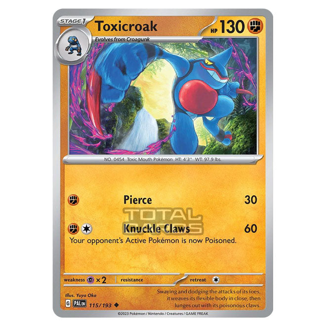 toxicroak pokemon card price Pokemon - Scarlet & Violet - Paldea Evolved - Toxicroak