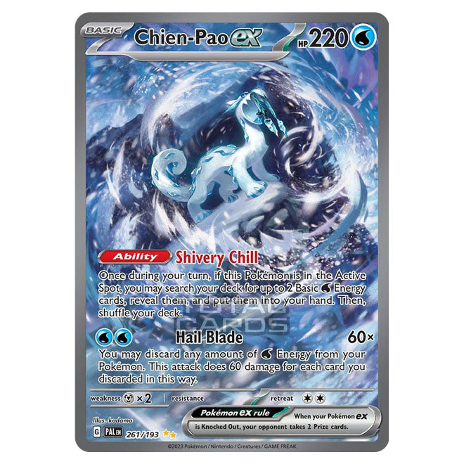 Pokemon - Scarlet & Violet - Paldea Evolved - Chien-Pao ex - 261/193 Pokemon - Scarlet & Violet - Paldea Evolved - Chien-Pao ex - 261/193
