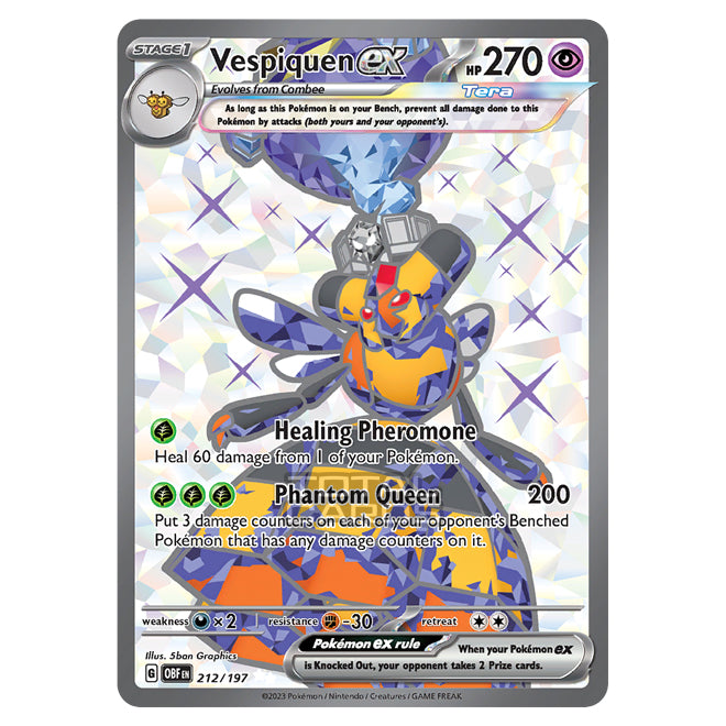 vespiquen ex pokemon card value Prices & 2026 5ban Graphics SV03 Vespiquen ex 096/197 SV03: Obsidian