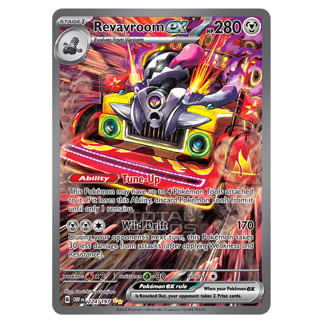 revavroom ex pokemon card value 15/64 Shrouded Fable SV Ability Tune Revavroom ex Pokemon Obsidian Flames