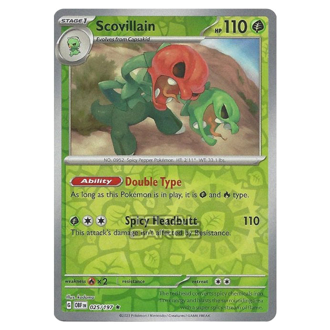 Pokemon - Scarlet & Violet - Obsidian Flames - Scovillain
