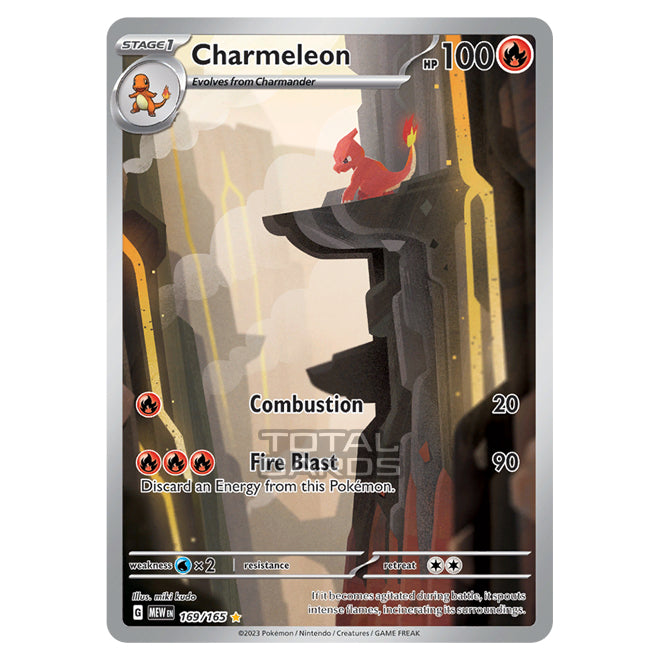 Pokemon - Scarlet & Violet - 151 - Charmeleon - 169/165 Pokemon - Scarlet & Violet - 151 - Charmeleon - 169/165