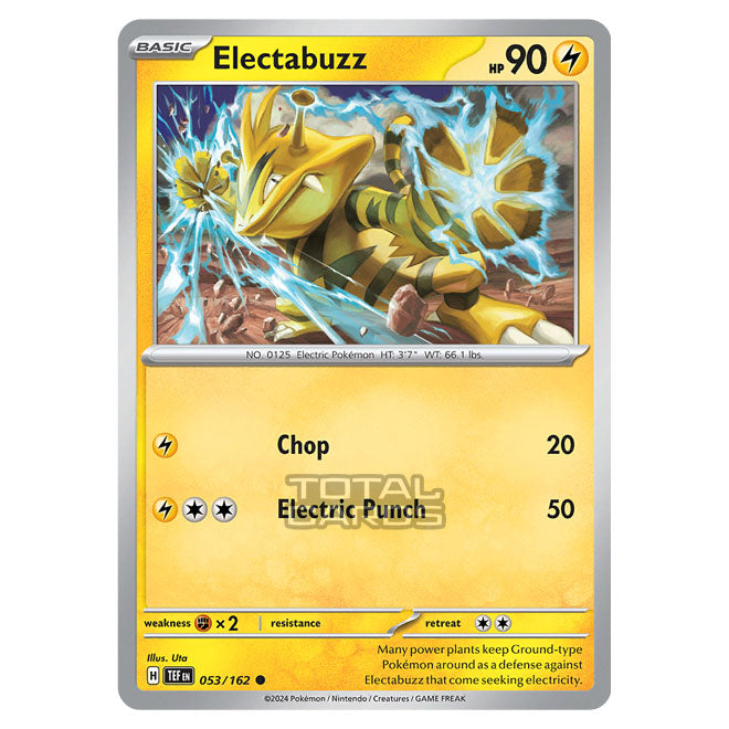 Pokemon - Scarlet & Violet - Temporal Forces - Electabuzz - 053/162 Pokemon - Scarlet & Violet - Temporal Forces - Electabuzz - 053/162