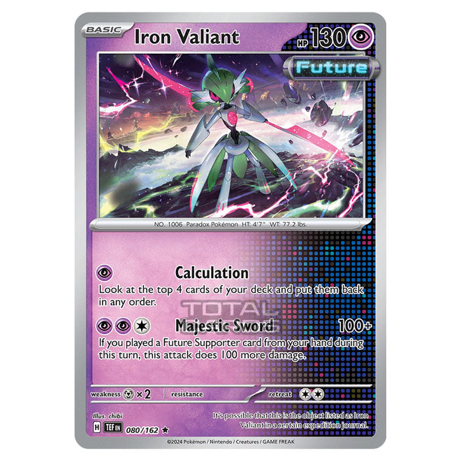 Pokemon - Scarlet & Violet - Temporal Forces - Iron Valiant - 080/162 Pokemon - Scarlet & Violet - Temporal Forces - Iron Valiant - 080/162