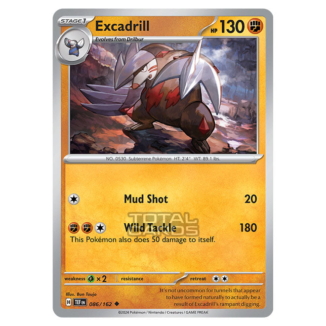 pokemon excadrill card Pokemon - Scarlet & Violet - Temporal Forces - Excadrill