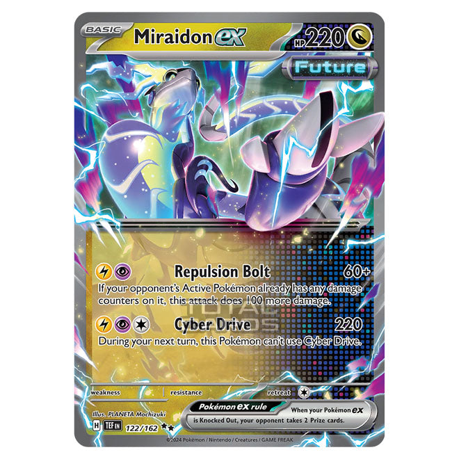 Pokemon - Scarlet & Violet - Temporal Forces - Miraidon ex - 122/162 Pokemon - Scarlet & Violet - Temporal Forces - Miraidon ex - 122/162