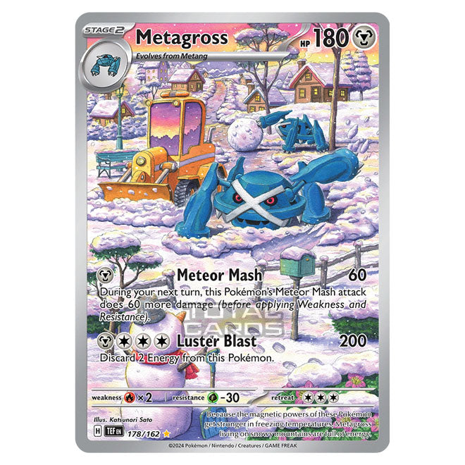 metagross pokemon card 118/185 Price 2026 or sit in the Active Spot and fire off 250 Pokemon - Scarlet & Violet