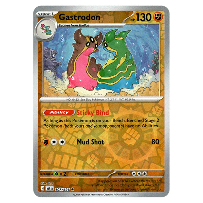 Pokemon - Scarlet & Violet - Surging Sparks - Gastrodon - 107/191