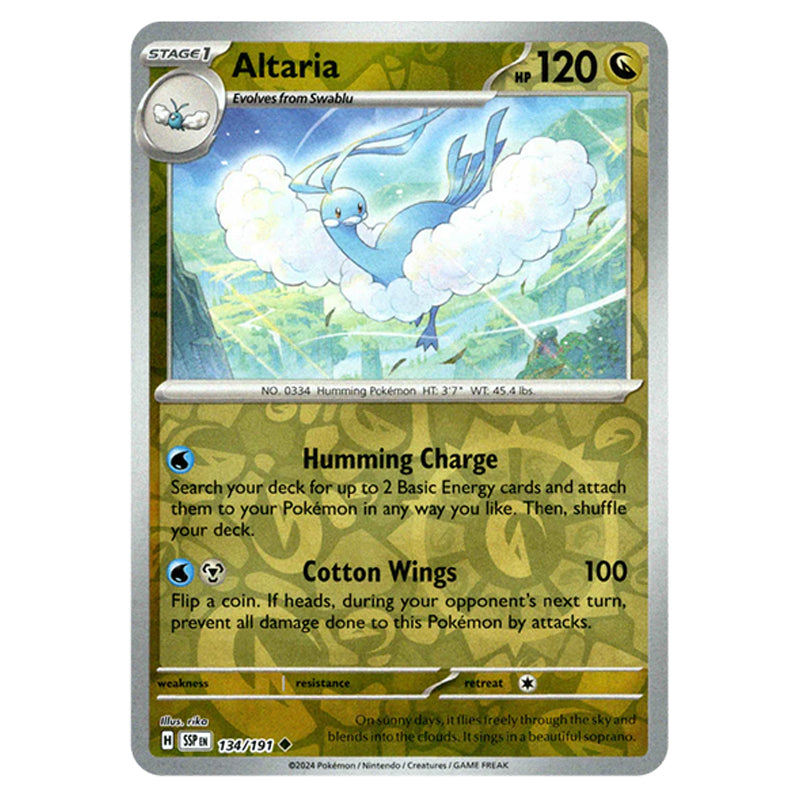 Pokemon - Scarlet & Violet - Surging Sparks - Altaria - 134/191