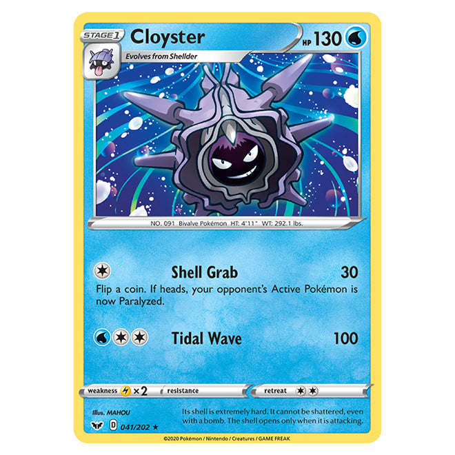Pokemon - Sword & Shield - Base Set - Cloyster - 041/202 Pokemon - Sword & Shield - Base Set - Cloyster - 041/202