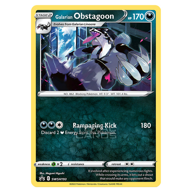 obstagoon pokemon card value Champions Path Single Rare Holo Galarian 37 The item may be similar but not exactly the same as the image (e.g Galarian Obstagoon CHR 207/184 S8b