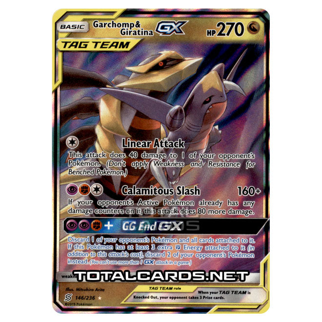 Pokemon - Sun & Moon - Unified Minds - Garchomp & Giratina-GX - 146/23 Pokemon - Sun & Moon - Unified Minds - Garchomp & Giratina-GX - 146/23