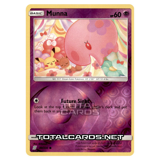 pokemon munna card Pokemon - Sun & Moon - Unified Minds - Munna - 88/236