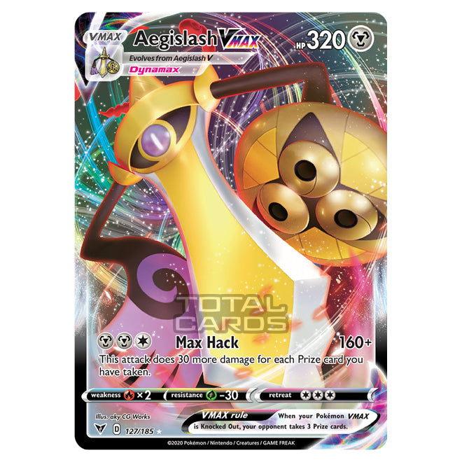 aegislash v pokemon card value Pokemon - Sword & Shield - Vivid Voltage - Aegislash VMAX