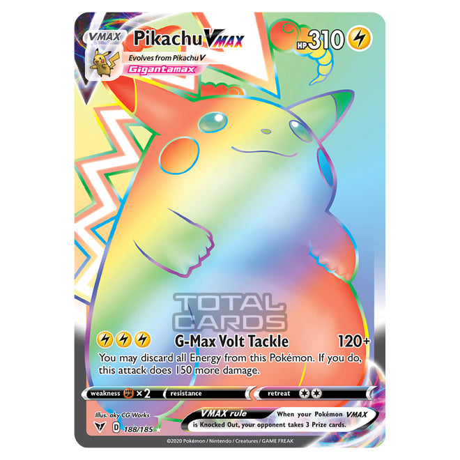 Pokemon - Sword & Shield - Vivid Voltage - Pikachu VMAX - 188/185 Pokemon - Sword & Shield - Vivid Voltage - Pikachu VMAX - 188/185