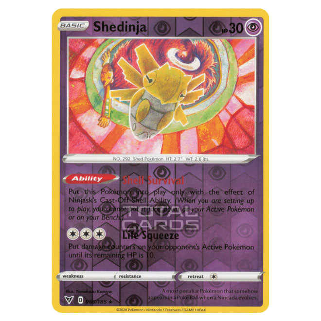 Pokemon - Sword & Shield - Vivid Voltage - Shedinja - 066/185 - (Rever Pokemon - Sword & Shield - Vivid Voltage - Shedinja - 066/185 - (Rever