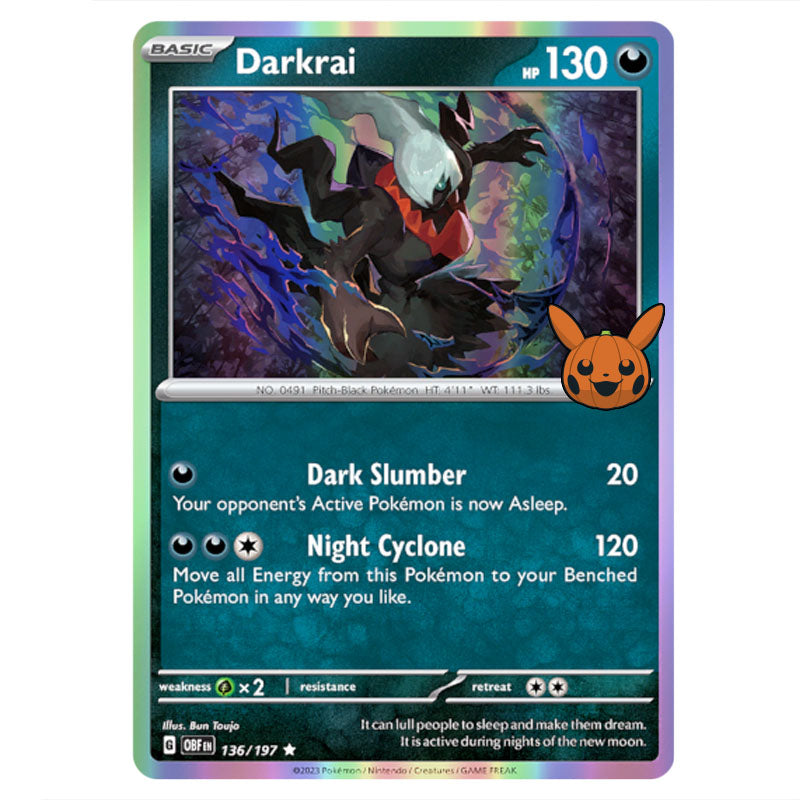 Pokemon - Scarlet & Violet - Trick or Trade 2024 - Darkrai Pokemon - Scarlet & Violet - Trick or Trade 2024 - Darkrai