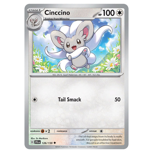 Cinccino 126 card from the Pokemon set Journey Together