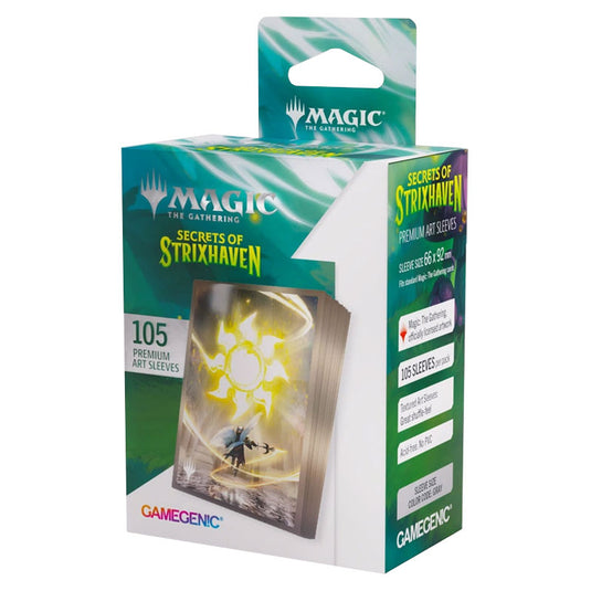 Gamegenic - Magic The Gathering - Secrets of Strixhaven - Premium Art Sleeves - Plains