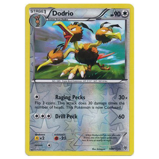 Pokemon - Black & White - Plasma Storm (Reverse Holo) - Dodrio - 100/135